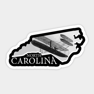 North Carolina state,North Carolina gift, The wright brothers aviation Sticker